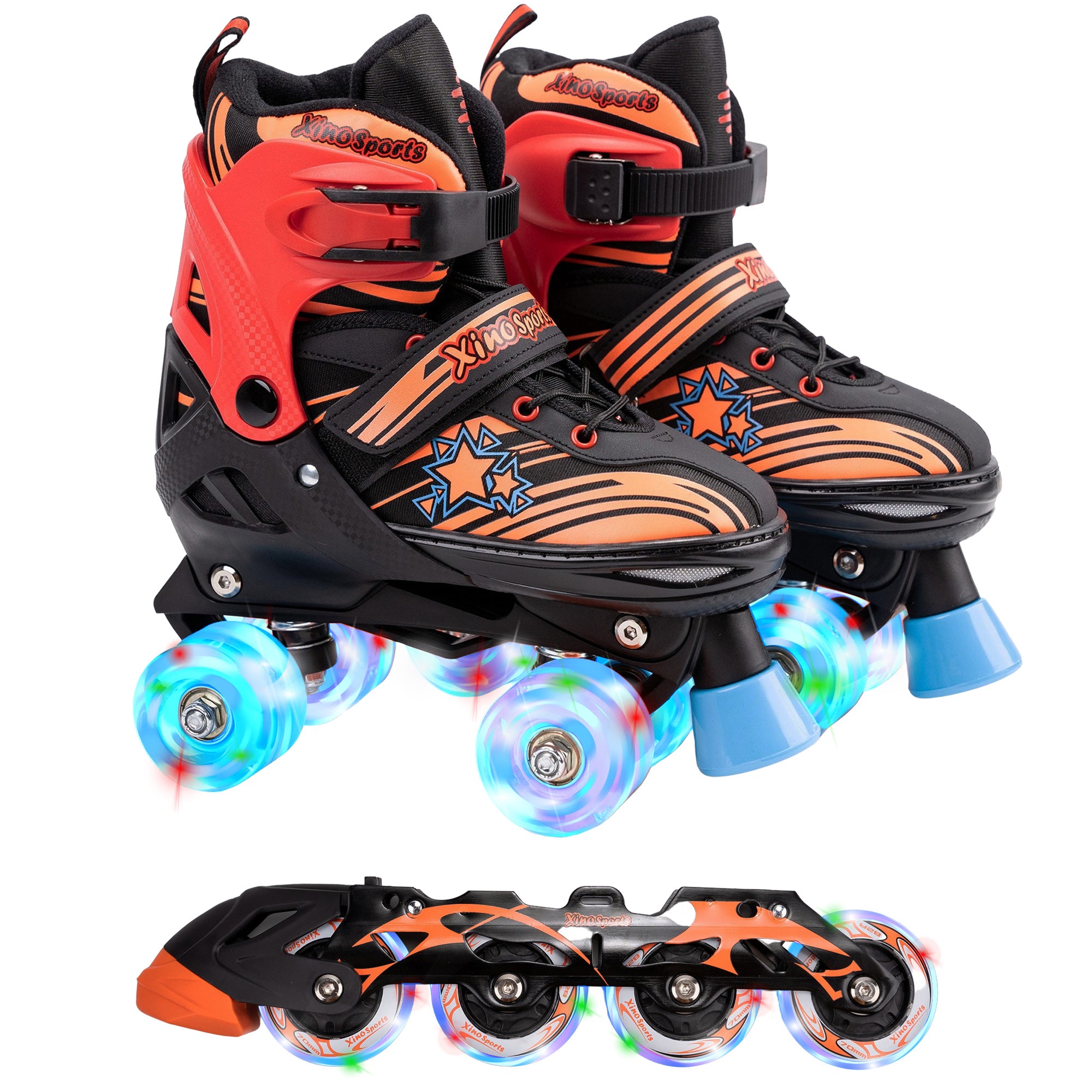Inline Skates Combo Light-Up Skates for Kids, Youth