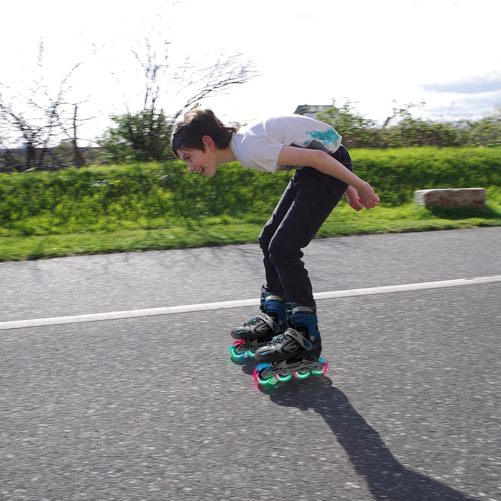 Young boy learning to roller blade - Xino Sports