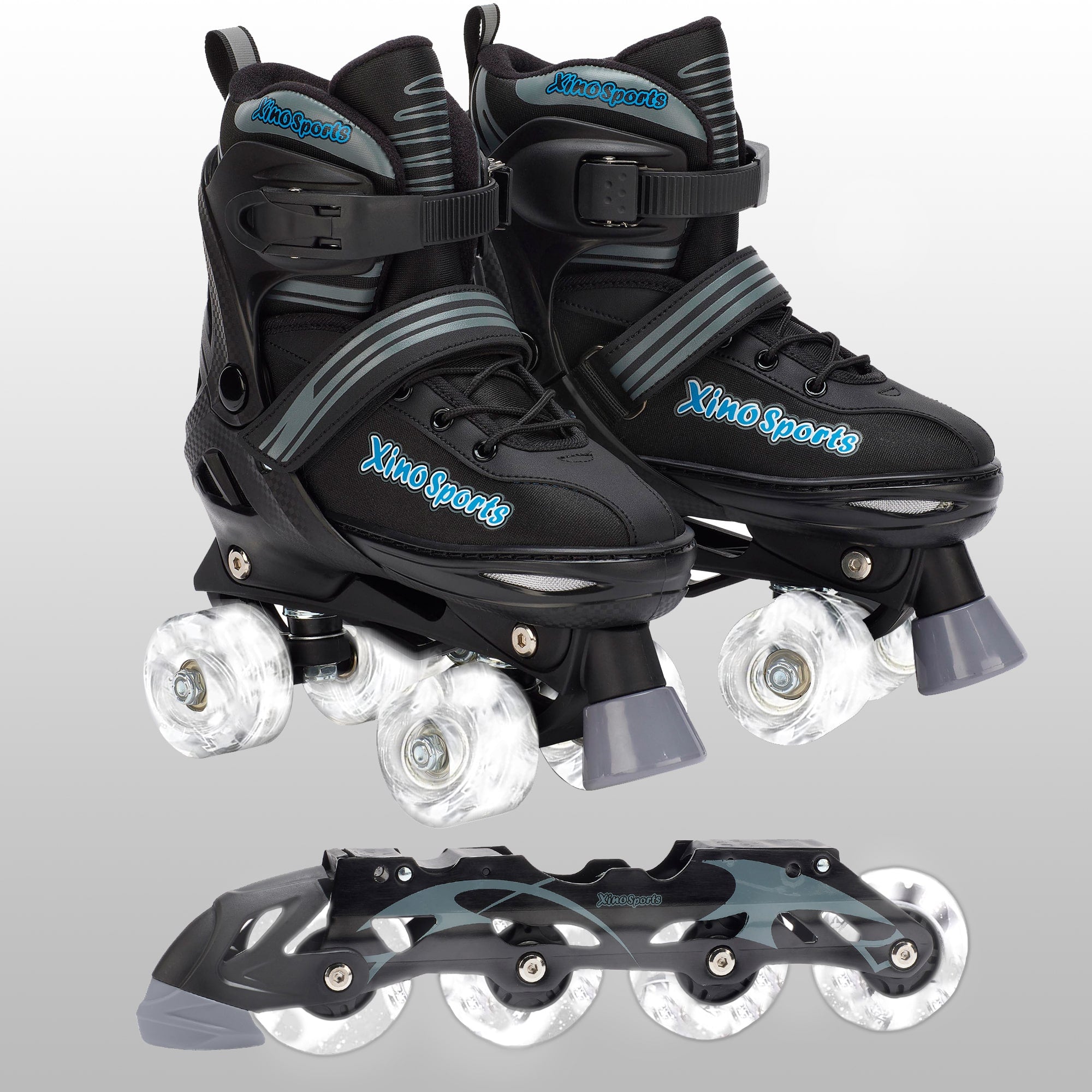 Adult, youth and child roller skates and inline skates combo - Xino Sports