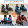 Roller Blades Combo |  Light-Up Skates for Kids, Youth - Xino Sports