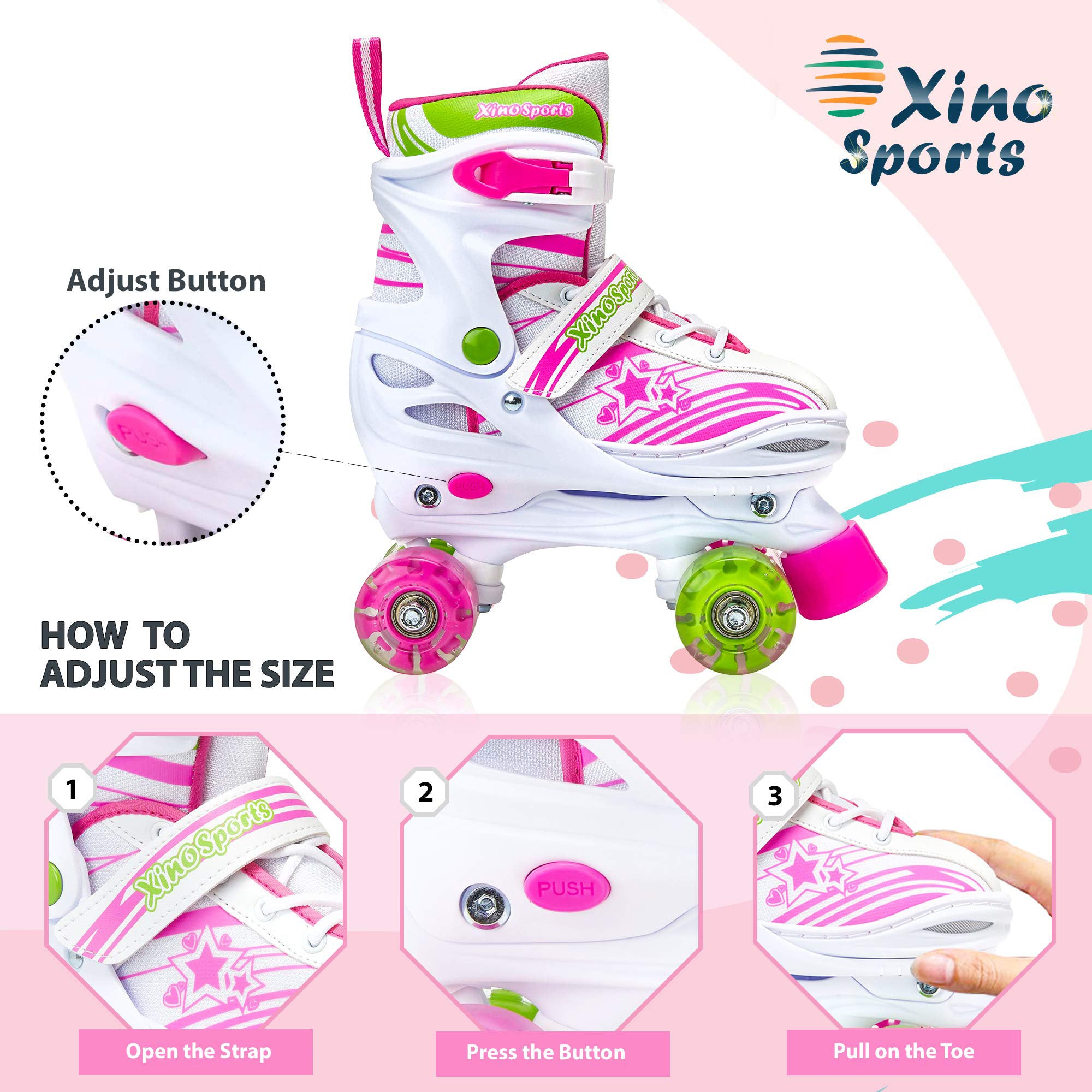 Kids' Outdoor Sports Shoes Walking Shoes Roller Skating Shoes One/two Wheel  Sneakers In Solid Colors