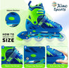 Adjustable Kids Inline Skates| Girls, Boys | Light-Up Wheels - Xino Sports