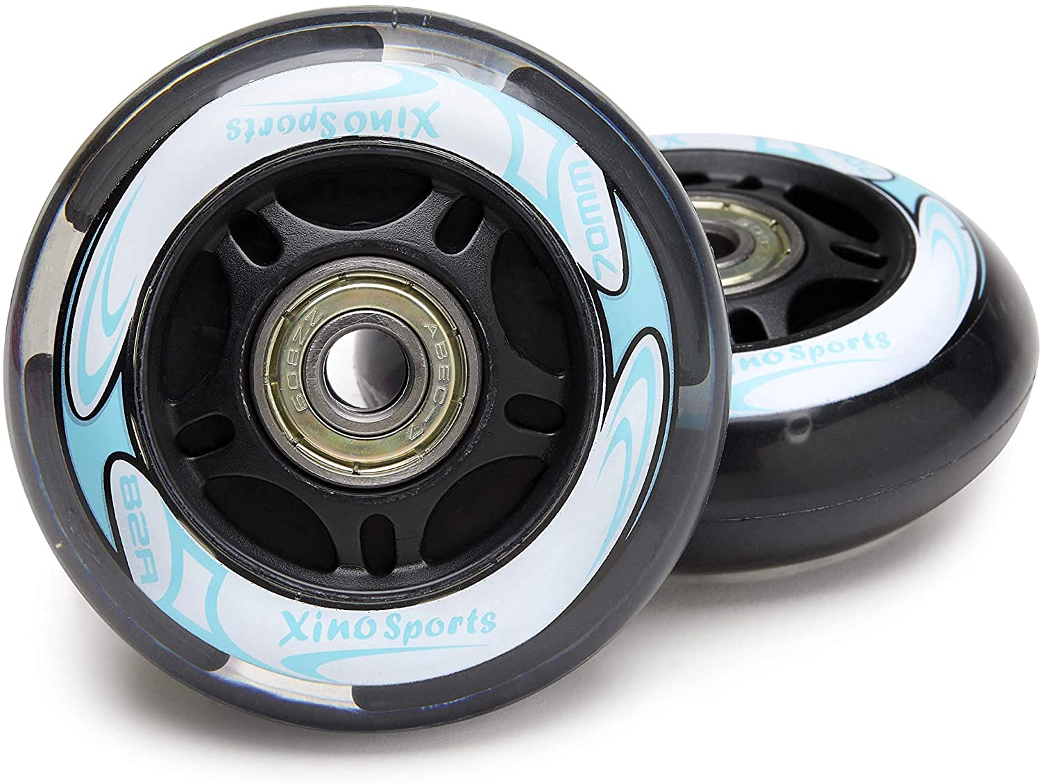  Inline Skates Replacement Wheels (Aqua) - Xino Sports
