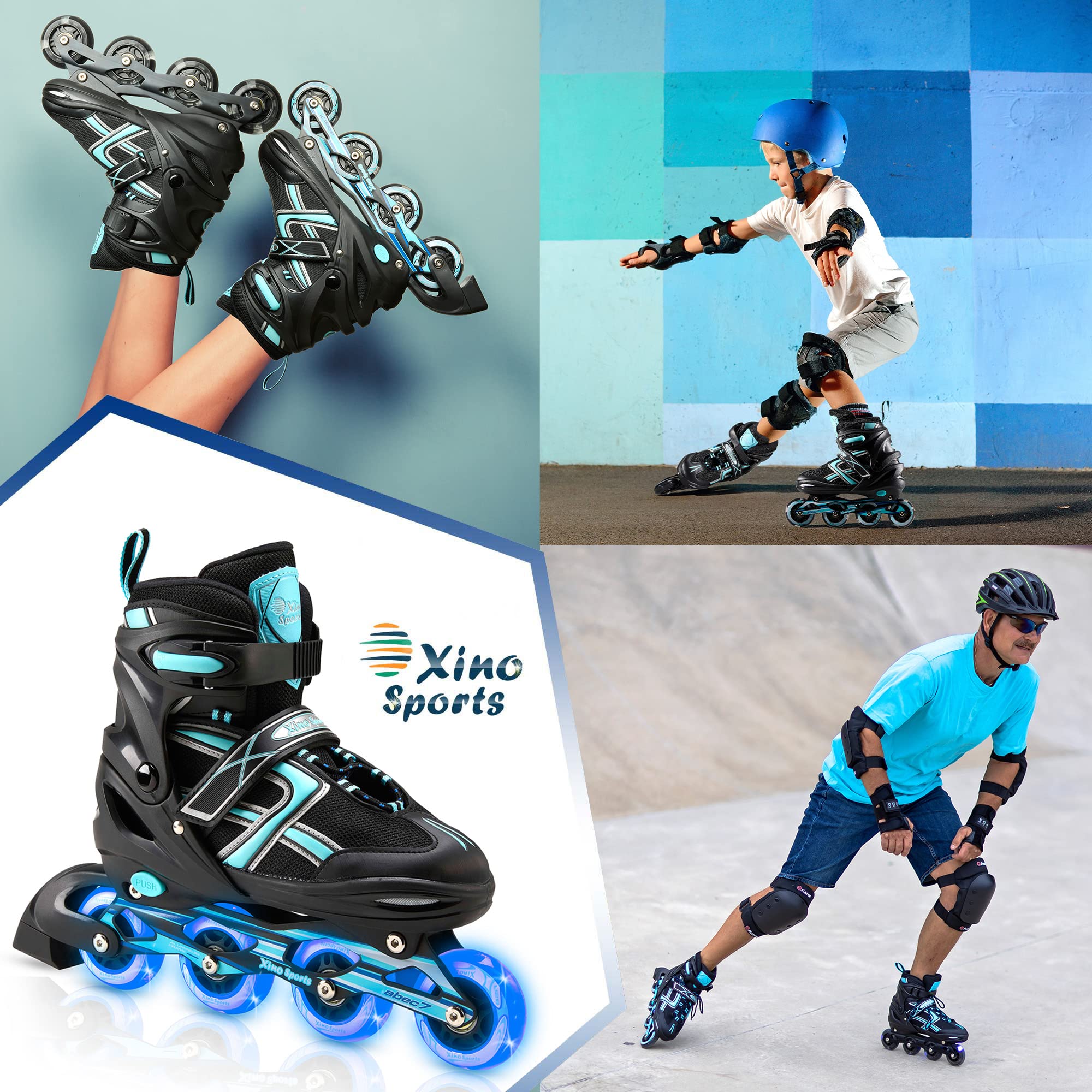 Kids Inline Skates | Adjustable Roller Blades for Boys and Girls | Xino Sports - Xino Sports