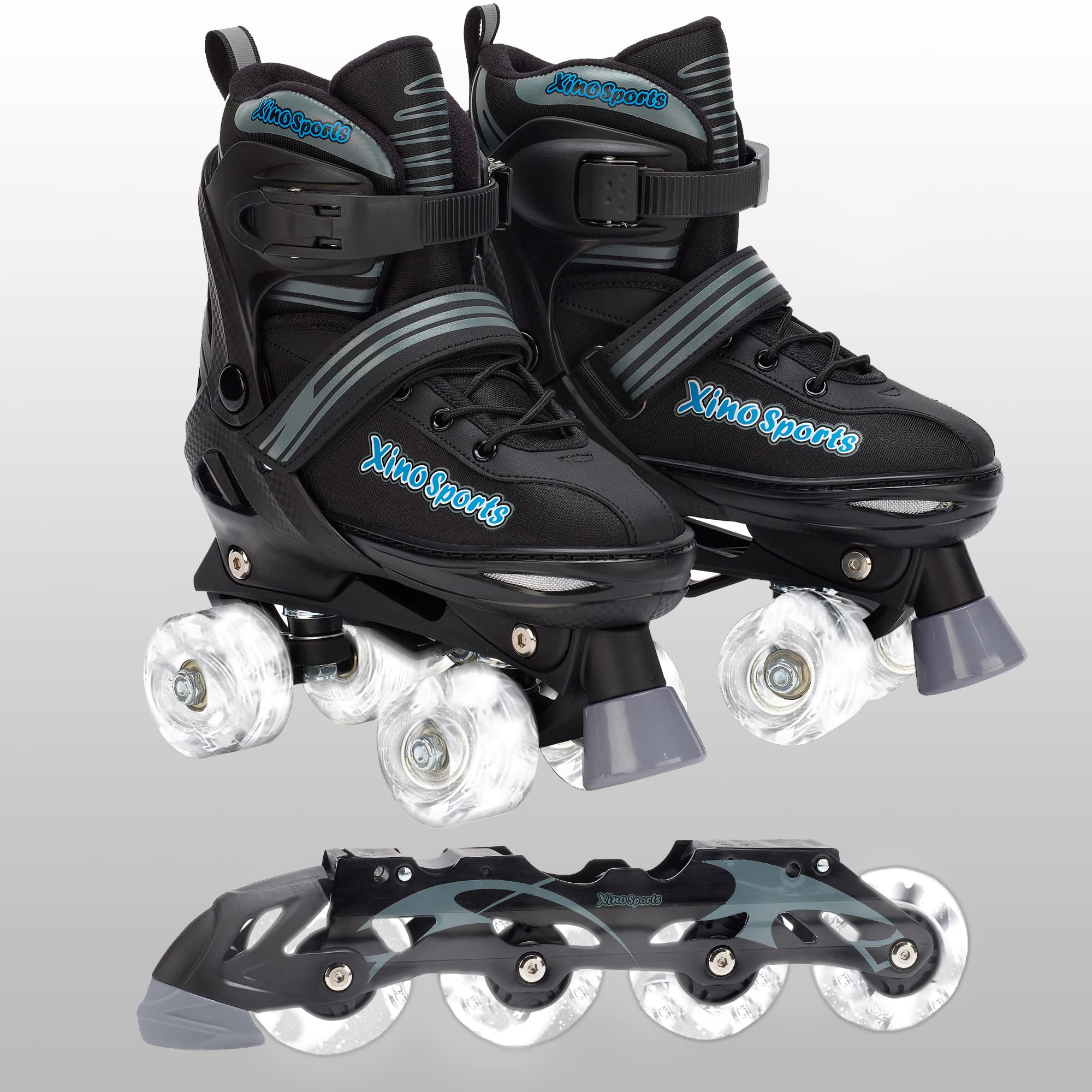 Combo skates for boys - adjustable and light up - Xino Sports