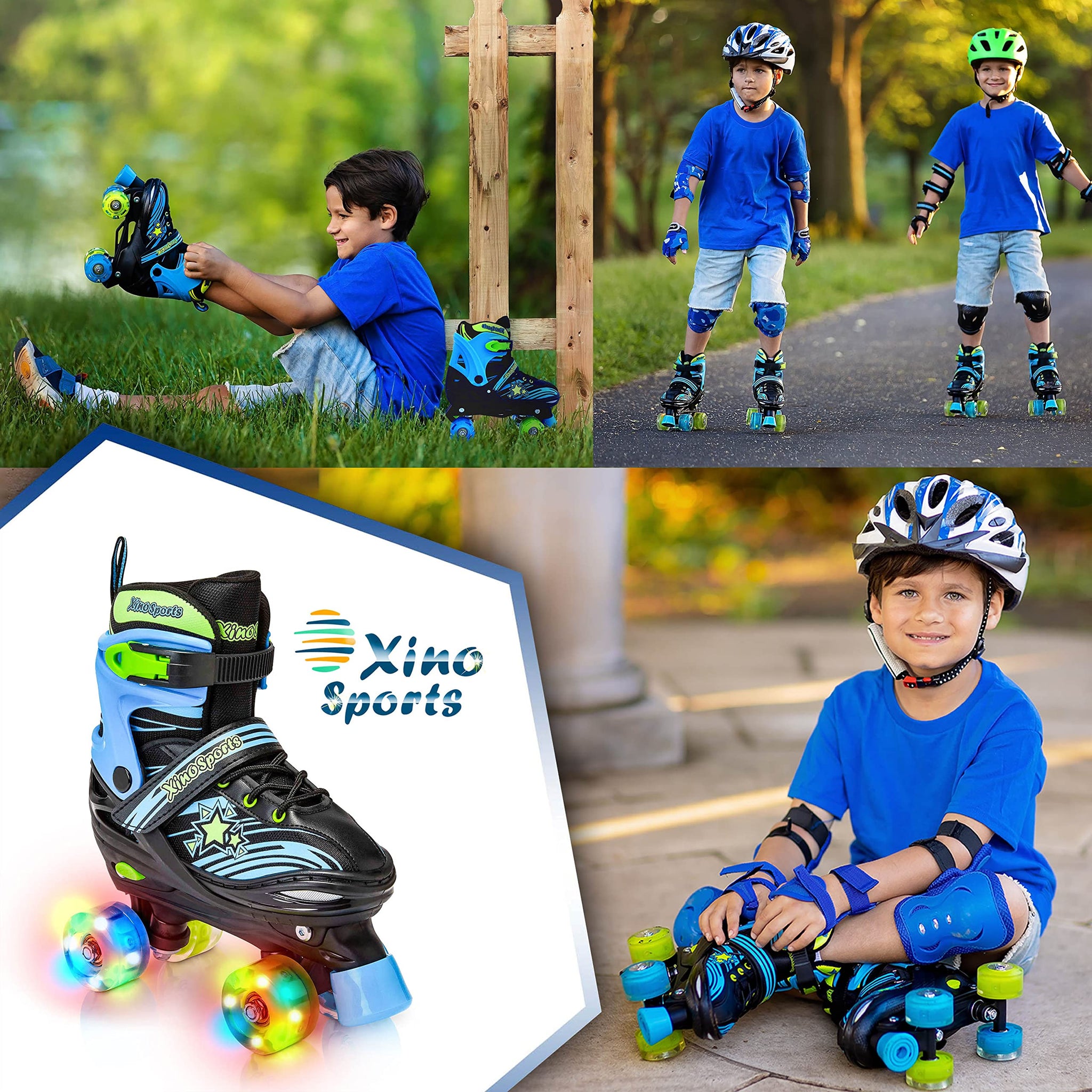 Kids Roller Skates Adjustable Roller Skates with Light Up Wheels for Kids,  Beginner, Girls, Boys Outdoor Roller Skating for Toddlers, Skating Shoes