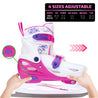 Girls Ice Skates | Adjustable | Reinforced Ankle Support and Padding | Xino Sports - Xino Sports