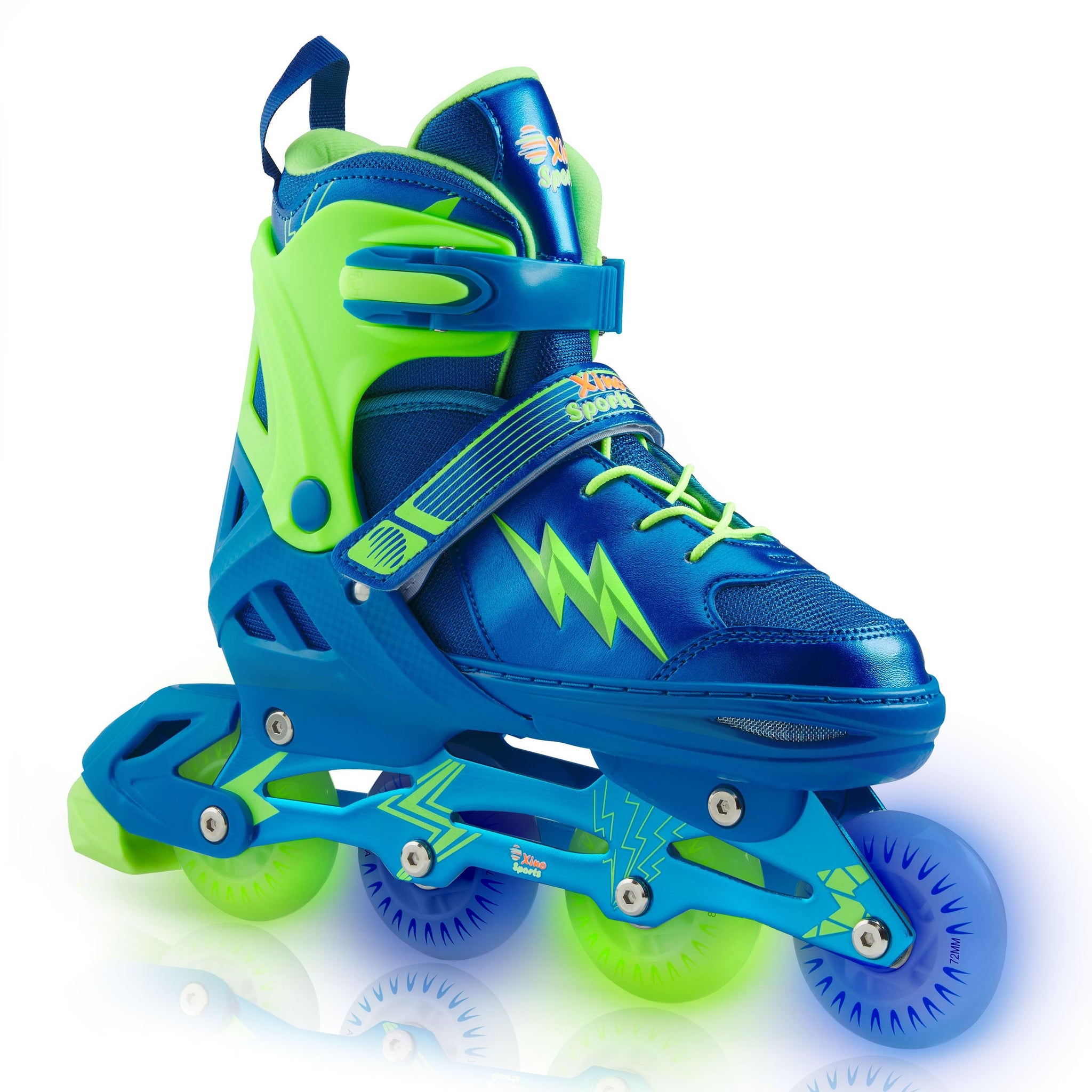 Adjustable Illuminating Inline Skates with Light Up Wheels for Kids Girls  Boys S