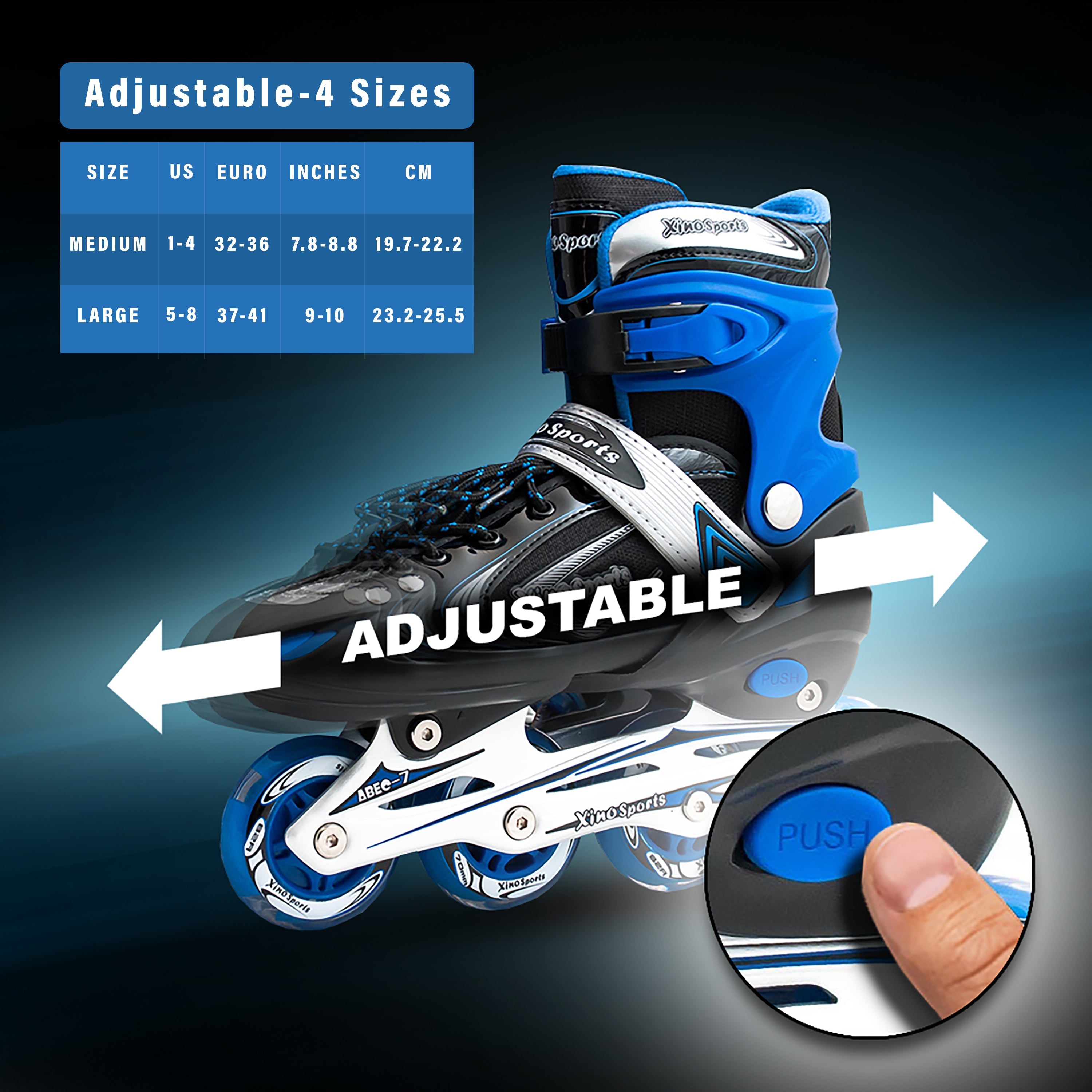 Adjustable Inline Skates for Kids - Xino Sports